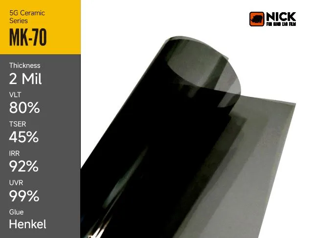 Prémiové keramické barevné fólie a okenní fólie pro automobily pro optimální ochranu